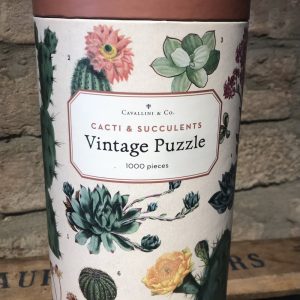Vintage Puzzle cacti succulents