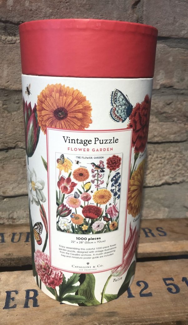 Vintage Puzzle flower garden