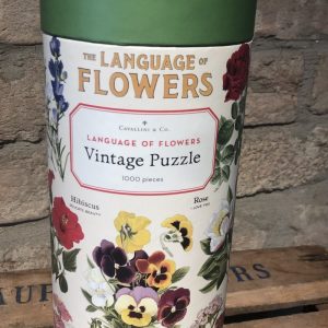Vintage Puzzle language of flowers