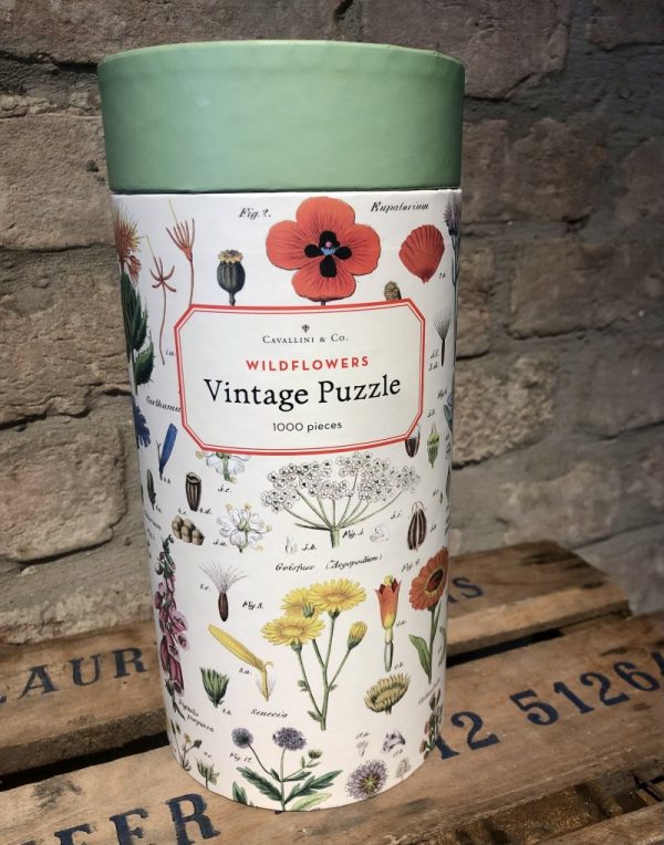 Vintage Puzzle wildflowers hell